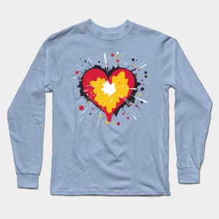 Blotter Heart Long Sleeve T-Shirt